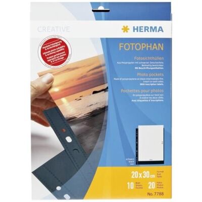 Pochettes transparentes Herma Fotophan 20x30 7788 - Publicité Pochettes transparentes Herma Fotophan 20x30 7788 - Publicité