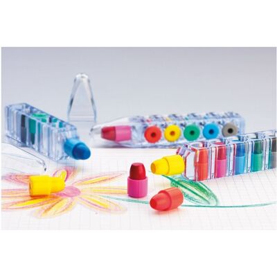Set de crayons personnalisé peint cire MAGIC Transparent - Publicité Set de crayons personnalisé peint cire MAGIC Transparent - Publicité