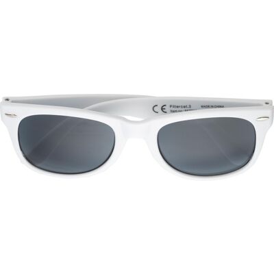 Lunettes de soleil publicitaires UV400 Kenzie blanc - Publicité Lunettes de soleil publicitaires UV400 Kenzie blanc - Publicité
