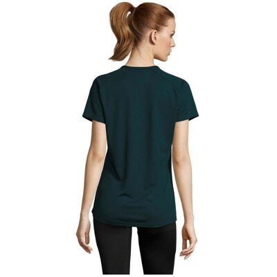 T-shirt personnalisé femme sportif 140g Sporty Women Bleu Petrole - Publicité T-shirt personnalisé femme sportif 140g Sporty Women Bleu Petrole - Publicité