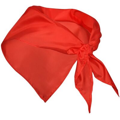 Foulard triangulaire publicitaire en polyester Festero rouge UNIQUE - Publicité Foulard triangulaire publicitaire en polyester Festero rouge UNIQUE - Publicité