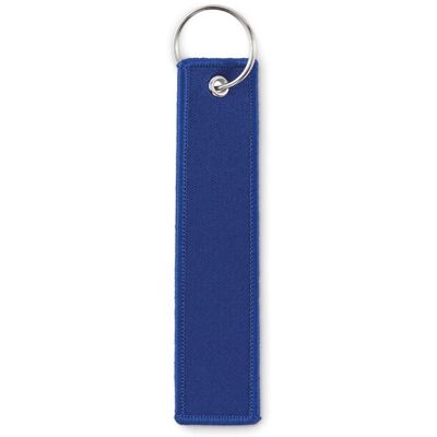 Porte-clés publicitaires personnalisés Key tag TAKEOFF Bleu Royal - Publicité Porte-clés publicitaires personnalisés Key tag TAKEOFF Bleu Royal - Publicité