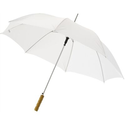 Parapluie personnalisable 23 pouces à ouverture automatique Lisa blanc - Publicité Parapluie personnalisable 23 pouces à ouverture automatique Lisa blanc - Publicité