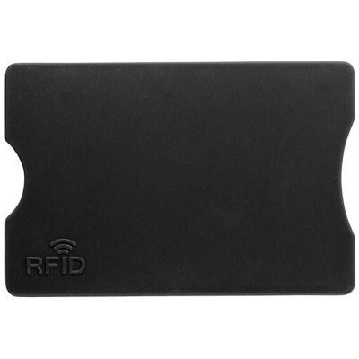 Porte-cartes RFID personnalisé Yara aluminium polystyrène (PS) noir - Publicité Porte-cartes RFID personnalisé Yara aluminium polystyrène (PS) noir - Publicité