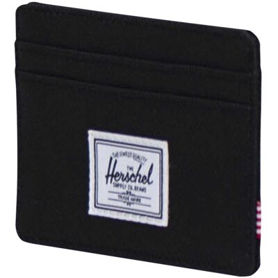 Porte-cartes personnalisable RFID recyclé Herschel Charlie noir - Publicité Porte-cartes personnalisable RFID recyclé Herschel Charlie noir - Publicité