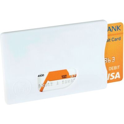 Porte-cartes de crédit personnalisable à protection RFID blanc - Publicité Porte-cartes de crédit personnalisable à protection RFID blanc - Publicité