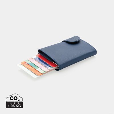Porte-cartes C-Secure RFID avec portefeuille en PU personnalisable bleu - Publicité Porte-cartes C-Secure RFID avec portefeuille en PU personnalisable bleu - Publicité