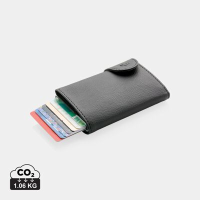 Porte-cartes C-Secure RFID avec portefeuille en PU personnalisable noir - Publicité Porte-cartes C-Secure RFID avec portefeuille en PU personnalisable noir - Publicité