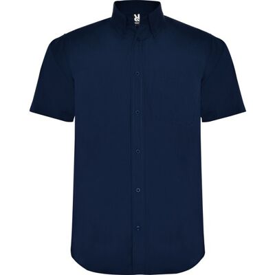 Chemise à manches courtes publicitaire en popeline Aifos Marine XXXL - Publicité Chemise à manches courtes publicitaire en popeline Aifos Marine XXXL - Publicité
