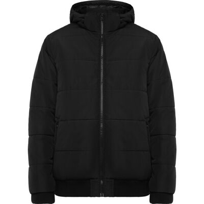 Veste matelassée publicitaire déperlante à capuche Surgut noir XXXL - Publicité Veste matelassée publicitaire déperlante à capuche Surgut noir XXXL - Publicité
