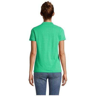 Polo personnalisé coton bio femme PLANET WOMEN Vert Printemps - Publicité Polo personnalisé coton bio femme PLANET WOMEN Vert Printemps - Publicité