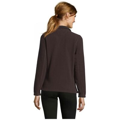 Veste polaire personnalisé femme NORTH Chocolat Fonce - Publicité Veste polaire personnalisé femme NORTH Chocolat Fonce - Publicité