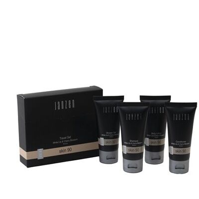Janzen Skin 90 Coffret Voyage - White Lily & Cherry Blossom - Coffret Voyage - Publicité Janzen Skin 90 Coffret Voyage - White Lily & Cherry Blossom - Coffret Voyage - Publicité
