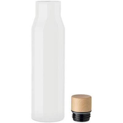Bouteille isotherme publicitaire double paroi 500 ml DUDINKA blanc - Publicité Bouteille isotherme publicitaire double paroi 500 ml DUDINKA blanc - Publicité