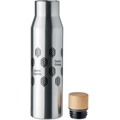 Bouteille isotherme publicitaire double paroi 500 ml DUDINKA Argent Mat - Publicité Bouteille isotherme publicitaire double paroi 500 ml DUDINKA Argent Mat - Publicité