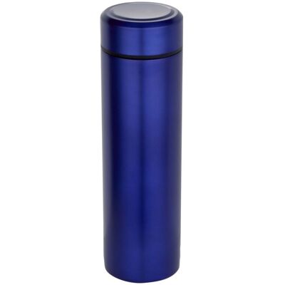 Gourde Taylor en acier inoxydable à double paroi de 450 ml avec filtre à thé bleu - Publicité Gourde Taylor en acier inoxydable à double paroi de 450 ml avec filtre à thé bleu - Publicité