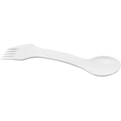 Cuillère-fourchette personnalisable en relief Epsy Rise blanc - Publicité Cuillère-fourchette personnalisable en relief Epsy Rise blanc - Publicité