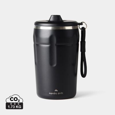 Tasse à café étanche 350ml Nordic Drift Trail RCS personnalisable noir - Publicité Tasse à café étanche 350ml Nordic Drift Trail RCS personnalisable noir - Publicité