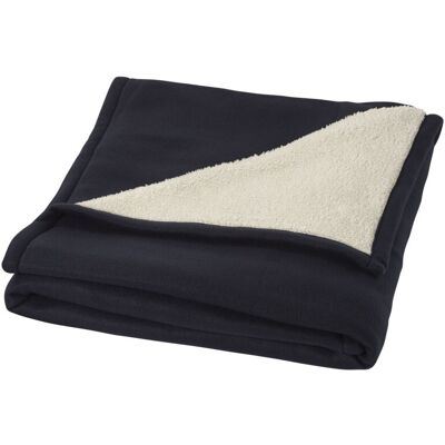 Plaid Springwood en polaire sherpa douce Marine - Publicité Plaid Springwood en polaire sherpa douce Marine - Publicité