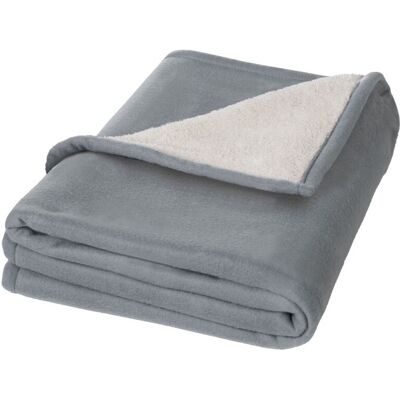 Plaid Springwood en polaire sherpa douce gris - Publicité Plaid Springwood en polaire sherpa douce gris - Publicité