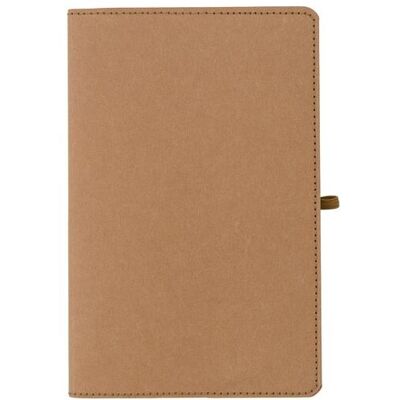 Carnet A5 personnalisé en papier kraft - Johanna caoutchouc papier brun - Publicité Carnet A5 personnalisé en papier kraft - Johanna caoutchouc papier brun - Publicité
