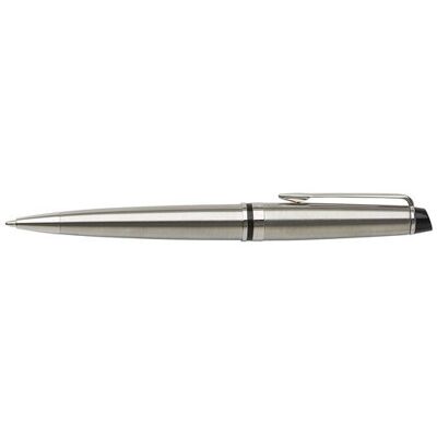 Stylo bille en acier inoxydable élégant Waterman Expert métal acier inoxydable argenté - Publicité Stylo bille en acier inoxydable élégant Waterman Expert métal acier inoxydable argenté - Publicité