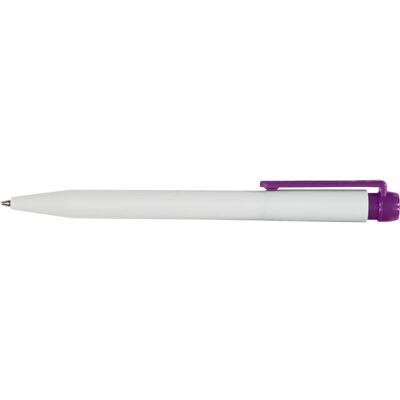 Stylo à bille personnalisé en plastique pourpre - Publicité Stylo à bille personnalisé en plastique pourpre - Publicité