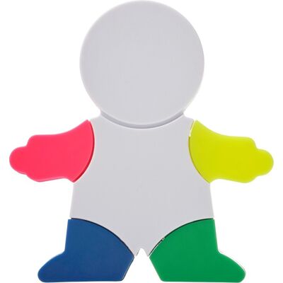 Surligneur personnalisable Ella blanc - Publicité Surligneur personnalisable Ella blanc - Publicité