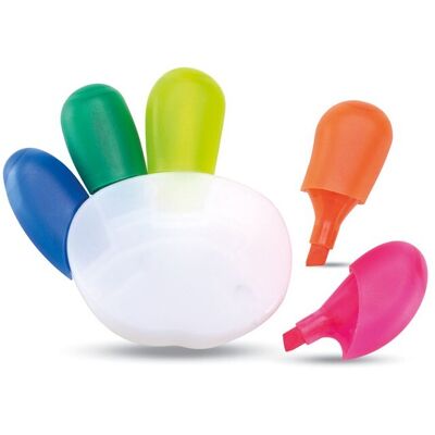 Surligneur personnalisable sur socle 5 couleurs Colore Multicolore - Publicité Surligneur personnalisable sur socle 5 couleurs Colore Multicolore - Publicité
