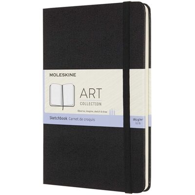 Carnet de croquis moyen Moleskine noir - Publicité Carnet de croquis moyen Moleskine noir - Publicité