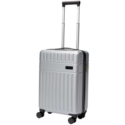 Valise cabine personnalisée 20 pouces recyclée GRS Rover Argent - Publicité Valise cabine personnalisée 20 pouces recyclée GRS Rover Argent - Publicité
