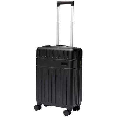 Valise cabine personnalisée 20 pouces recyclée GRS Rover noir - Publicité Valise cabine personnalisée 20 pouces recyclée GRS Rover noir - Publicité