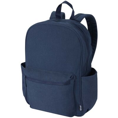 Sac à dos personnalisable en toile recyclée 16 L Recanvas Marine - Publicité Sac à dos personnalisable en toile recyclée 16 L Recanvas Marine - Publicité