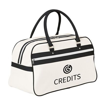 RetroSport sac de sport PVC blanc noir 21,5 L - Publicité RetroSport sac de sport PVC blanc noir 21,5 L - Publicité