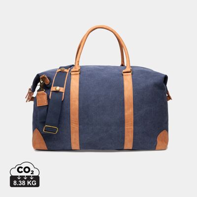 Sac duffle Vinga Bosler 40 litres toile recyclée RCS personnalisable bleu marine - Publicité Sac duffle Vinga Bosler 40 litres toile recyclée RCS personnalisable bleu marine - Publicité
