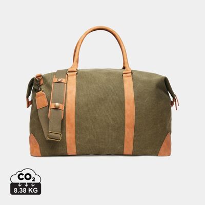 Sac duffle Vinga Bosler 40 litres toile recyclée RCS personnalisable vert - Publicité Sac duffle Vinga Bosler 40 litres toile recyclée RCS personnalisable vert - Publicité