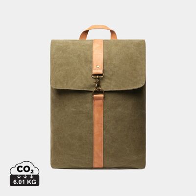 Sac à dos Vinga Bosler 17 litres toile recyclée GRS personnalisable vert - Publicité Sac à dos Vinga Bosler 17 litres toile recyclée GRS personnalisable vert - Publicité