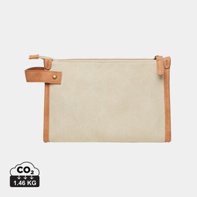 Trousse toilette Vinga Bosler 3,4 litres toile GRS personnalisable beige - Publicité Trousse toilette Vinga Bosler 3,4 litres toile GRS personnalisable beige - Publicité