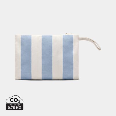 Pochette zippée Vinga Lagoa toile recyclée GRS personnalisable bleu clair - Publicité Pochette zippée Vinga Lagoa toile recyclée GRS personnalisable bleu clair - Publicité