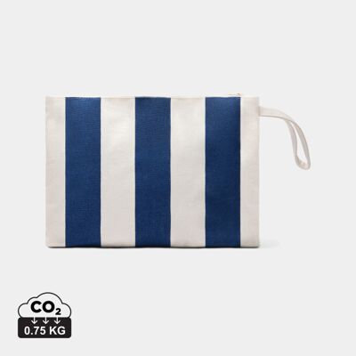 Pochette zippée Vinga Lagoa toile recyclée GRS personnalisable bleu marine - Publicité Pochette zippée Vinga Lagoa toile recyclée GRS personnalisable bleu marine - Publicité