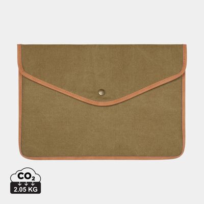 Housse ordinateur Vinga Bosler 16 pouces toile GRS personnalisable vert - Publicité Housse ordinateur Vinga Bosler 16 pouces toile GRS personnalisable vert - Publicité