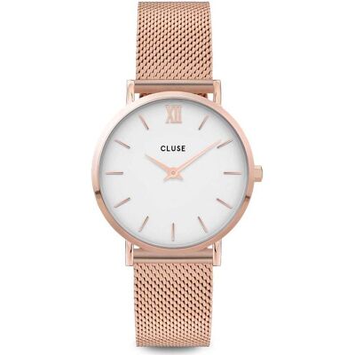 Montre Femme Cluse Minuit En Acier Rose Femme - Publicité Montre Femme Cluse Minuit En Acier Rose Femme - Publicité