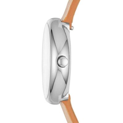 Montre Femme Skagen En Cuir Marron Etanche Femme - Publicité Montre Femme Skagen En Cuir Marron Etanche Femme - Publicité