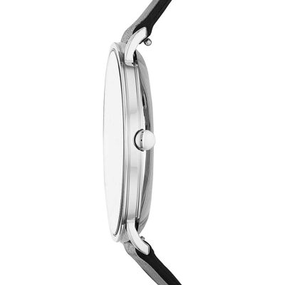Montre Homme Skagen En Cuir Noir Etanche Homme - Publicité Montre Homme Skagen En Cuir Noir Etanche Homme - Publicité