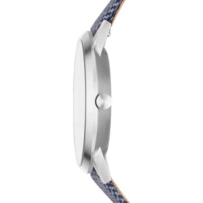Montre Homme Skagen En Cuir Bleu Homme - Publicité Montre Homme Skagen En Cuir Bleu Homme - Publicité