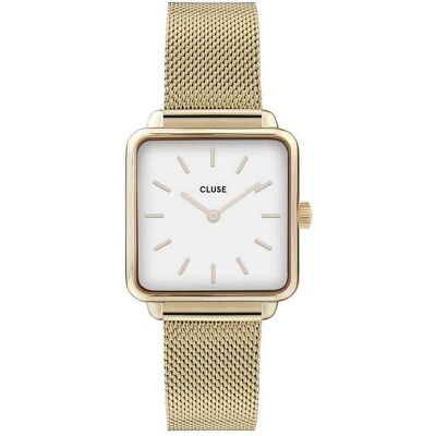 Montre Femme Cluse Tetragone En Acier Jaune Femme - Publicité Montre Femme Cluse Tetragone En Acier Jaune Femme - Publicité