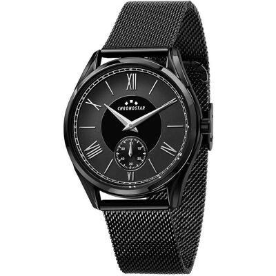 Montre Homme Chronostar Tobedefine En Métal, Acier Et Pvd Noir Homme - Publicité Montre Homme Chronostar Tobedefine En Métal, Acier Et Pvd Noir Homme - Publicité