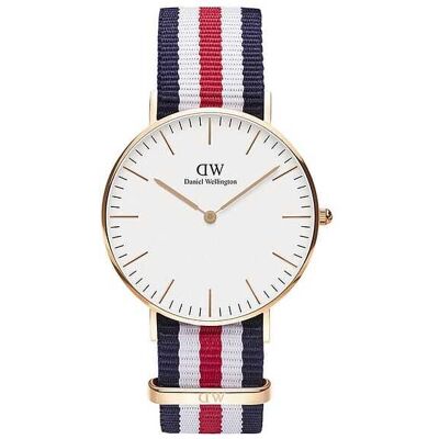 Montre Femme Daniel Wellington Classic En Nato Bleu Femme - Publicité Montre Femme Daniel Wellington Classic En Nato Bleu Femme - Publicité