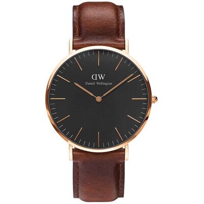 Montre Homme Daniel Wellington Classic En Cuir Marron Homme - Publicité Montre Homme Daniel Wellington Classic En Cuir Marron Homme - Publicité