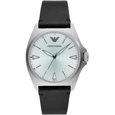 Montre Homme Emporio Armani En Cuir Noir Homme - Publicité Montre Homme Emporio Armani En Cuir Noir Homme - Publicité